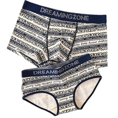 Couple underwear pure cotton ງາມ modal ຝ້າຍຫນຶ່ງຜູ້ຊາຍແລະແມ່ຍິງຫນຶ່ງຄູ່ underwear 2023 ຊຸດແນວໂນ້ມໃຫມ່
