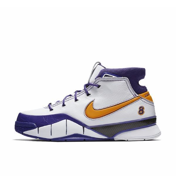 nike kobe 1 protro zk1 科比一代 白紫湖人复古球鞋 aq2728-101