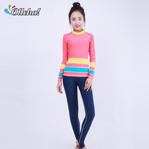 Factory quality swimsuit women yoga suit Long sleeve trousers split sunscreen snorkeling suit Jellyfish suit wetsuit suit