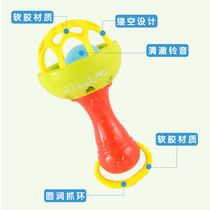Baby hand Ring 0-3-6-12 month Baobao Yizhi hand clutch ball toy animal soft rubber tooth gum rattle