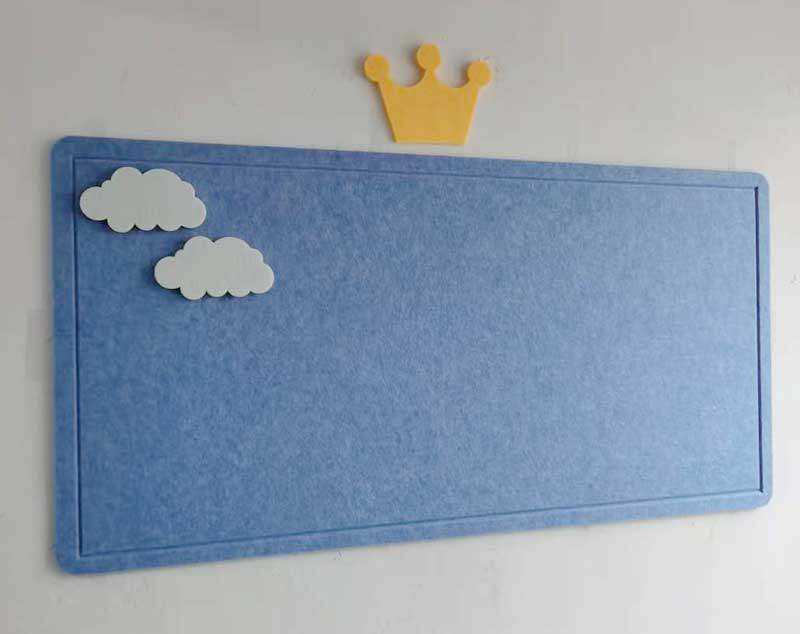 幼儿园墙面彩色毛毡板墙贴装饰软木板照片墙展示背景墙留言板墙板