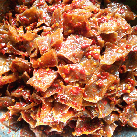 湖南娄底麻辣特产 新化 冷水江秘制麻辣磨芋 干魔芋豆腐 零食小吃