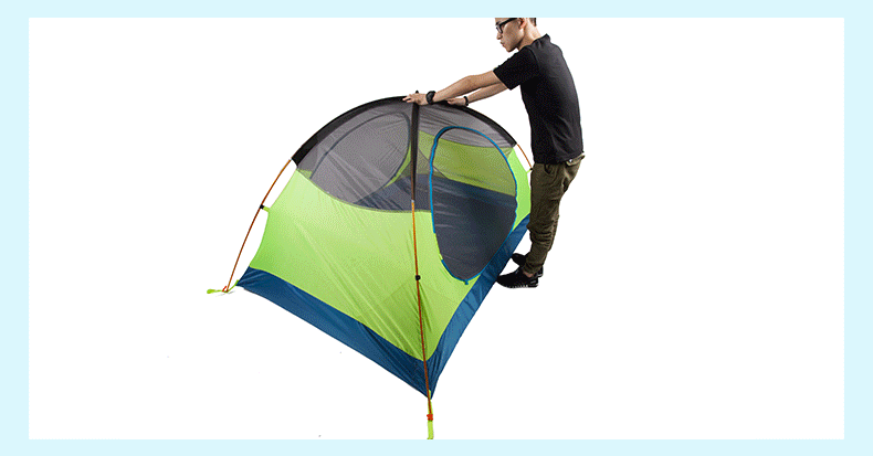 正品tawa 德国户外帐篷 双人双层手搭帐篷 防暴雨专业露营登山铝杆