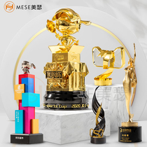 Metal Trophies Oscar Trophy customized Metal Gold Man Metals Annual Conference Awards Alloy Trophies
