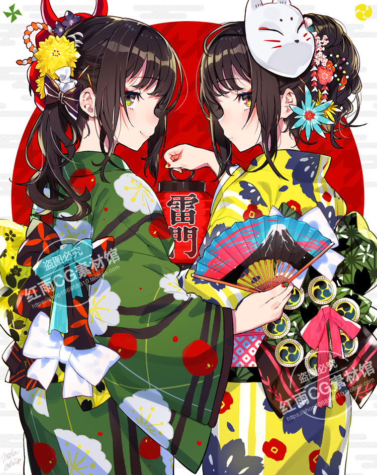 p站游戏cg插画集日韩角色原画设计素材二次元动漫人物参考图资料