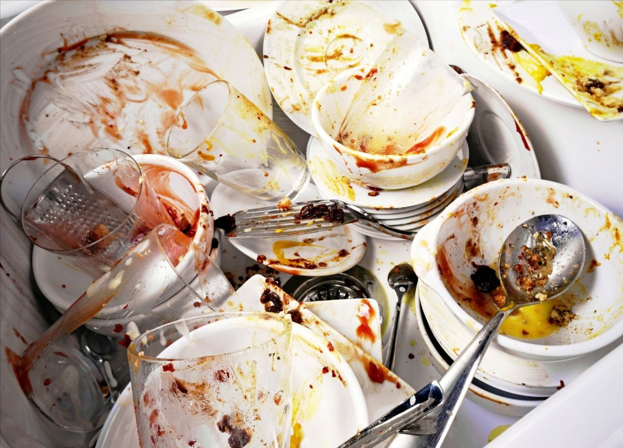 30分钟结束,餐具的清洁效果十分分出色,已经完全看不到有污垢残留的