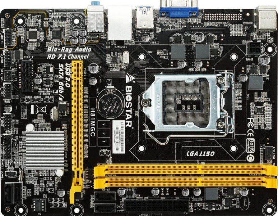 biostar/映泰 h81mgc 1150针电脑主板台式机集成小板 新款 ddr3