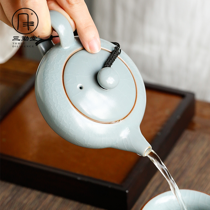 Three frequently hall of zen your up ceramic teapot kung fu tea tea ware S24014 slicing can raise large capacity, small pot