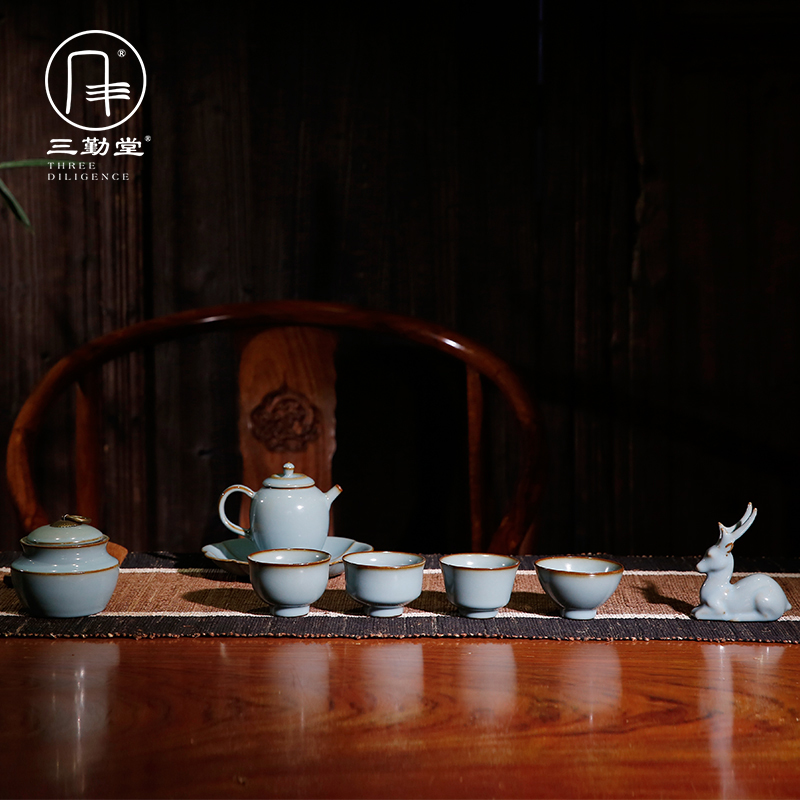 The three frequently your up kung fu tea set of jingdezhen ceramic pot of tea set gift box of The packed TZS208 The imperial concubine