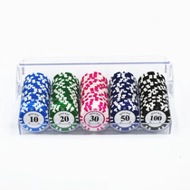 Custom marking New 100 one-sided value color pattern suit Clay Mahjong Chess room card chip coin