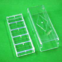Chip box Chip holder Texas Holdem transparent Acrylic Mahjong chess room with lid Chip box Chip holder