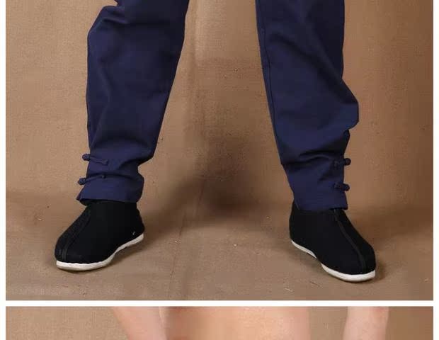 红姐精品粗布 休闲练功如意裤男原创中式纯棉