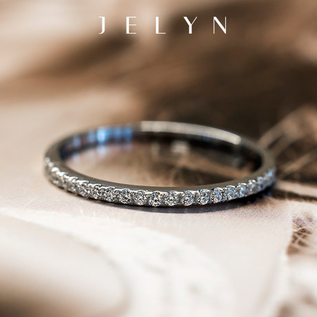 Yuejing Jelyn Gold AU750 Rose Gold 18K White Gold Zircon Micro-inlaid Row Diamond Fashion Female Ring Tail Ring Genuine Yuejing Jelyn Gold AU750 Rose Gold 18K White Gold Zircon Micro-inlaid Row Diamond Fashion Female Ring Tail Ring Genuine