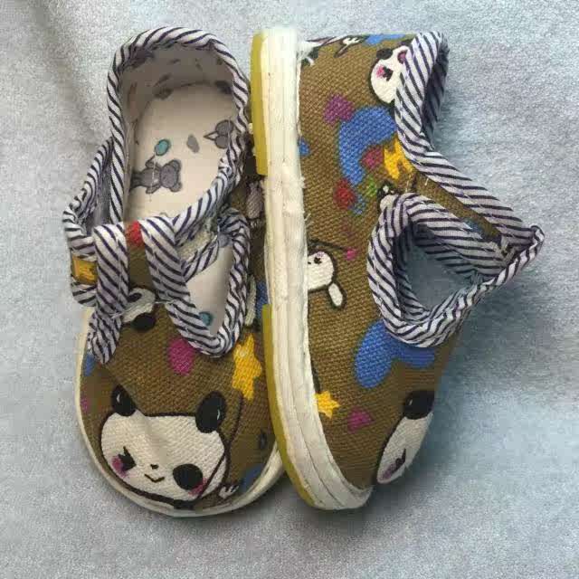 男女宝宝手工千层牛筋底 帆布鞋0-1岁儿童布鞋 透气春夏秋款包邮