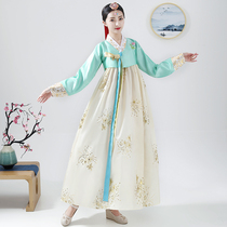 Sequin big dress Korean traditional court costume Hanbok female Korean national costume dance performance suit