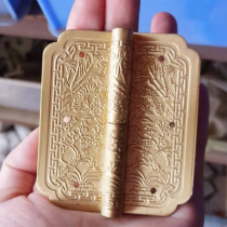 With Florin hinge pure copper Hinge Bookcase Wardrobe Cabinet Door Clear Fit hinge Removable Furniture Copper accessories