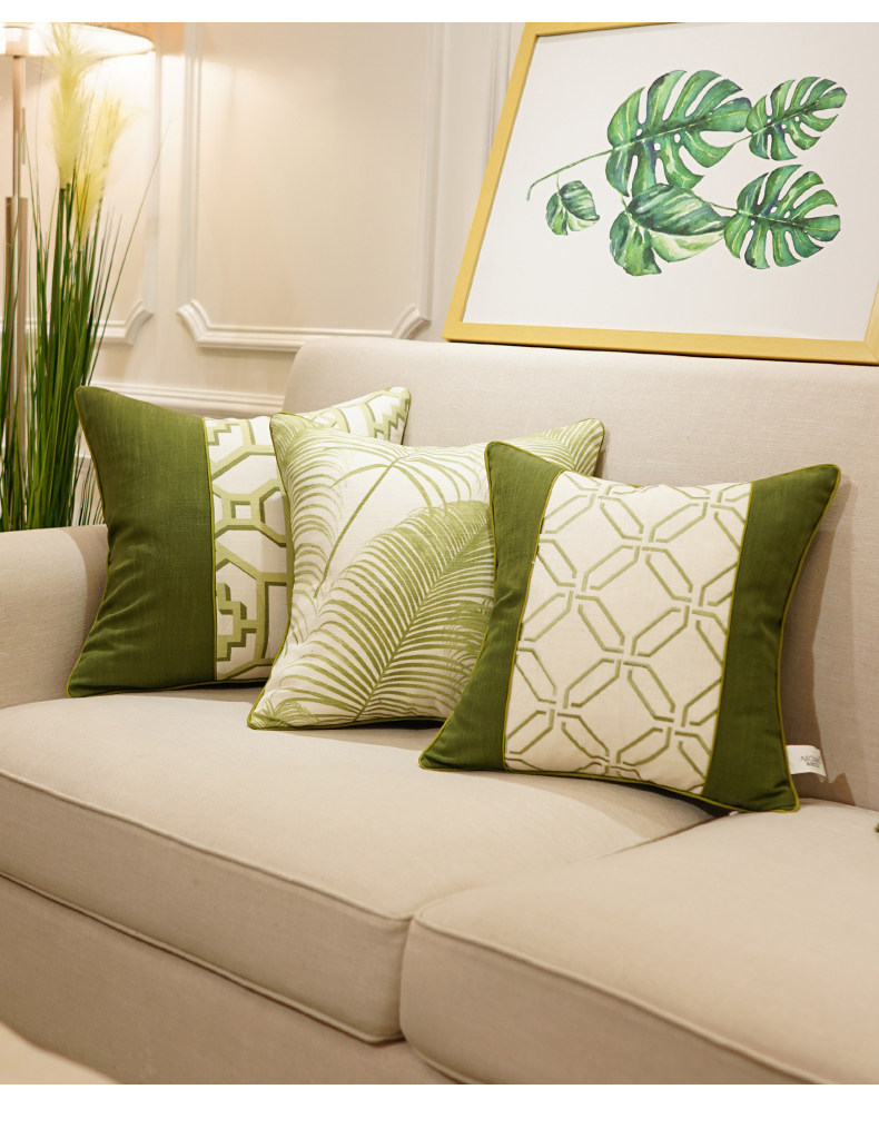 靠垫女王 现代简约风格靠枕沙发抱枕靠垫居家客厅软装靠背套含芯