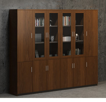 Dongguan plate file cabinet wooden with lock data office cabinet filing cabinet locker bookcase with glass open door