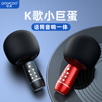 Platinum microphone microphone microphone audio integrated microphone children singing Bluetooth wireless suitable for national k song artifact home TV mobile phone recording dedicated live microphone loudspeaker