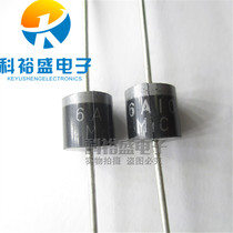 New spot 6A10 MIC rectified diode 6A 1000V straight inserts R-6 DO-27 box of 200 only