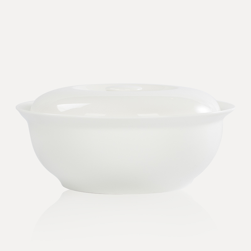 Under the glaze color pure white ipads porcelain tableware western - style food dish household rice bowls western food steak dishes dish dishes of jingdezhen