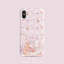 (Calories) Pink Lolita Cooperation Handle Phone Shell iPhone vivo Huawei oppo