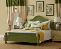 American country minimalist modern double bed oak bed 1 5 m childrens bed Mediterranean bedside table adult bed