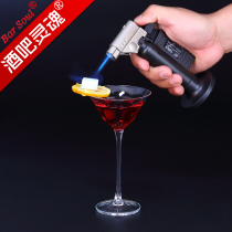 Bar Soul Wind-proof Direct Spitfire Gun High Temperature Small Welding Torch Repeated Inflatable Gas Lighter Portable Gun