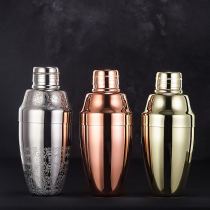 Bar soul classic retro version three-stage traditional shaker bottle mirror light version shaker shaker shaker