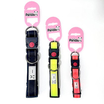 Pet Supplies Dogs Neck Ring Small & Medium Dog Adjustable Neck Bush Gold Panda Safety Buckle Adjustment Buckle Nylon Item Ring