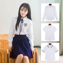 Desni Shun student teacher Maru lapel round neck kindergarten jk Japan long and short sleeve school uniform blouse Korean shirt