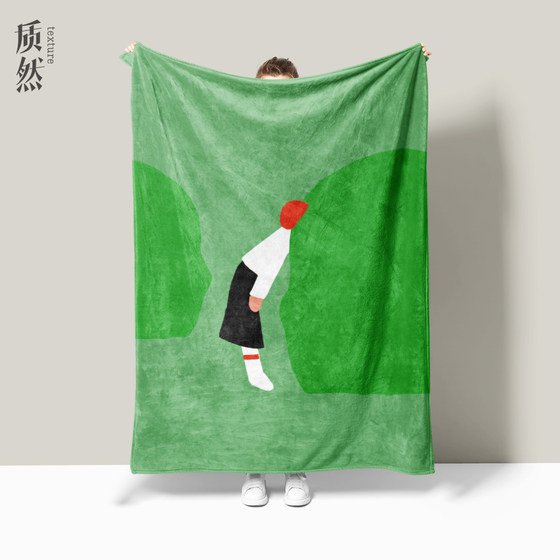 녹색 담요 소파 커버 담요 담요 봄과 여름 얇은 담요 기숙사 학생 사무실 낮잠 한국인 바람 담요 녹색 담요 소파 커버 담요 담요 봄과 여름 얇은 담요 기숙사 학생 사무실 낮잠 한국인 바람 담요