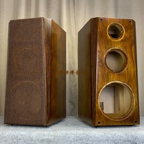 DIY customized 6 5 inch 8 inch solid wood three-point frequency HiFi bookshelf speaker bevel shape imported Birch splint