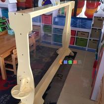 Large transparent double-sided drawing board plexiglass wooden childrens drawing board Graffiti board painting board advertising board can be scrubbed