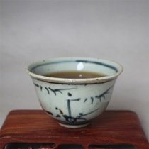 Jingdezhen Antique Porcelain Mingqinghua Bamboo Design Tea Cup Antique Bamboo Rhythm Kung Fu Tea Set Ornament Collection