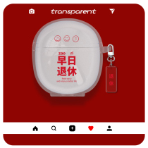 Apply OPPO Enco Play protective sleeve transparent silicone anti-fall creative ear cover enco play card