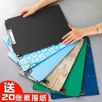 Wood Speed Writing Clip Waterproof Painting Clip sketchpad sketch 8k4 open a3 Write raw speed Write a paper Tape Pocket Multikorn