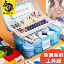 Fine Art Toolbox Students Use Thickened Painting Containing Box Beginners National Painting Water Powder Watercolor Toolbox Children Paintings