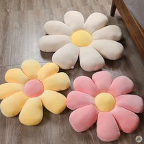 Small flower holding pillows flowers hugging back cushions sofa sun flowers leaning on pillows Nordic flower type small daisy with six petals