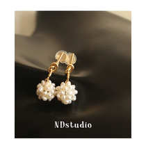 ND hand works as natural millet pearl advanced sensation small fragrance Mosquito Coil Pan Without Earhole Without Pain Ear Clip Advanced Sensation