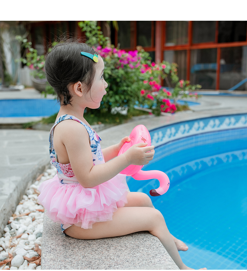 王国女童泳衣小童纱裙公主蛋糕裙式可爱比基尼走秀性感ins宝温泉泳装