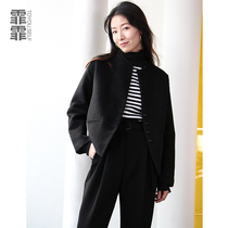 Fei Fei short woolen coat female Hepburn style woolen jacket female cold womens coat Hong Kong flavor thick coat