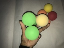 Color environmental protection EVA melon leather toy ball foam ball toy elastic ball yo-yo ball ocean ball wave ball