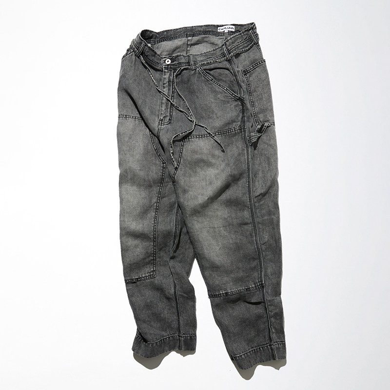 CAHLUMN 25SS LINEN DENIM PAINTER PANT 牛仔长裤1043390900057