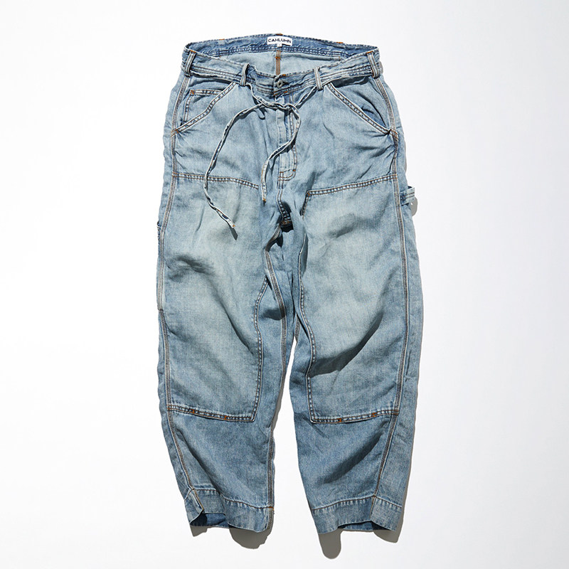 CAHLUMN 25SS LINEN DENIM PAINTER PANT 牛仔长裤1043390900057