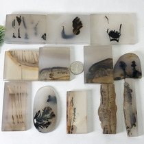 Ocean chalcedony small ornaments large pendant Agate grass flowers natural water grass landscape 260-10