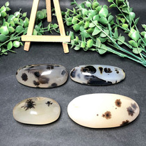 Ocean chalcedony handle small ornaments strange stone water grass flower Agate natural water grass landscape 150-0