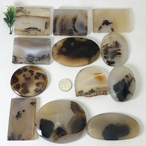 Ocean chalcedony small ornaments large pendant Agate grass flowers natural water grass landscape 300-10