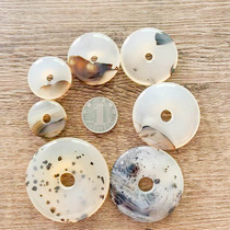 Ocean chalcedony peace buckle nostalgic pendant pendant Jade car hanging agate grass flower natural water grass