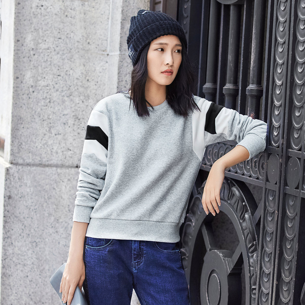 唯美卫衣打造春日女神